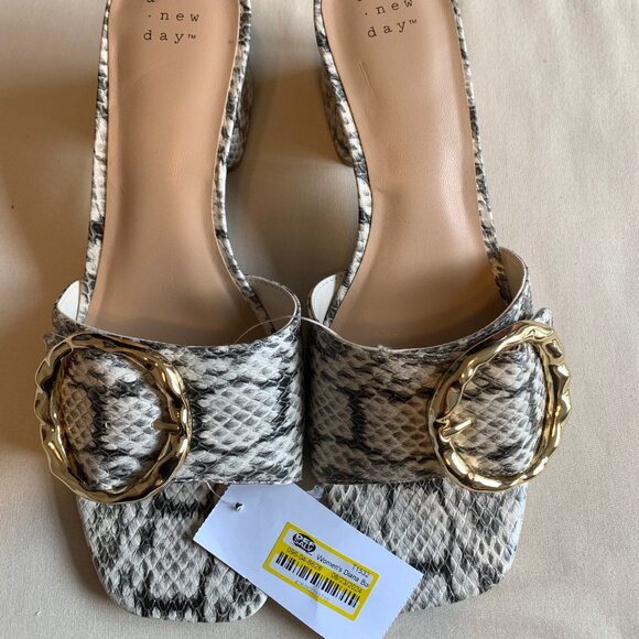 a new day Shoes - A NEW DAY SNAKESKIN SANDALS NWT
